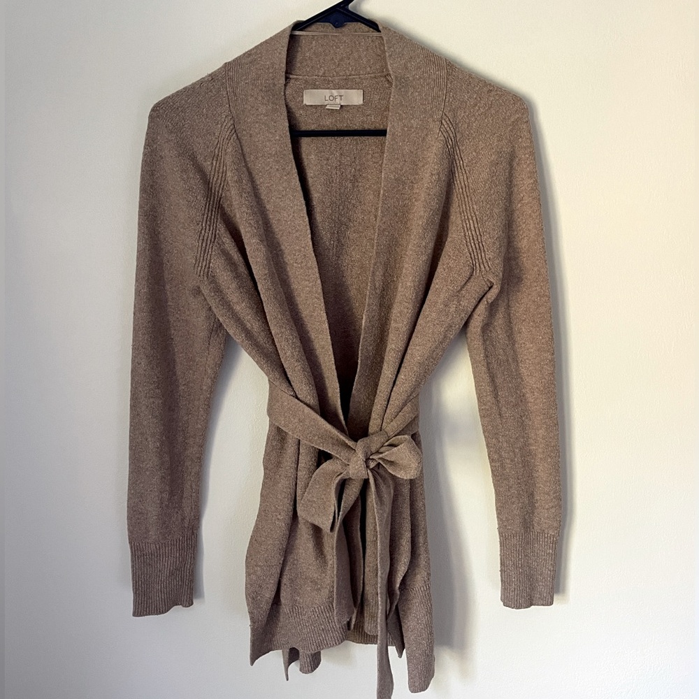 LOFT Belted Cardigan